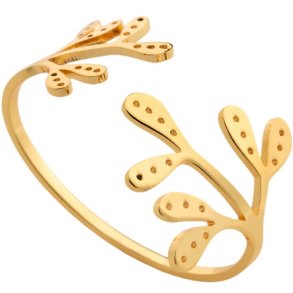 Cooee Design Mistletoe Servietring 2 stk, Messing