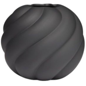Cooee Design Twist Ball Vase H20 cm, Sort