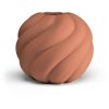 Cooee Design Twist Ball Vase H20 cm, Brick Red