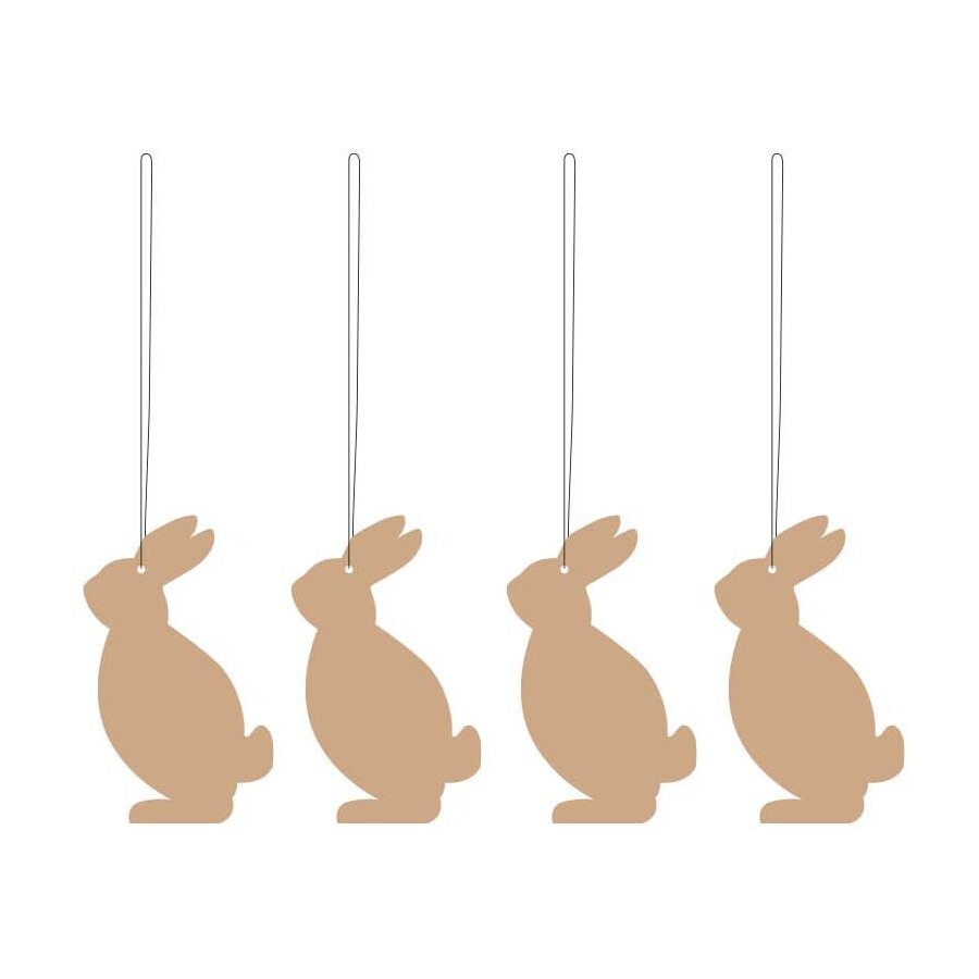 Cooee Design Pskeophng Hare H6 cm, Cafe Au Lait