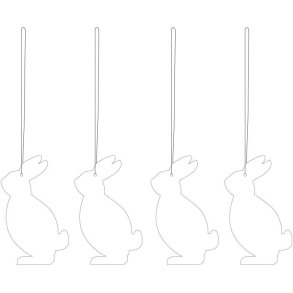 Cooee Design Pskeophng Hare H6 cm, Hvid