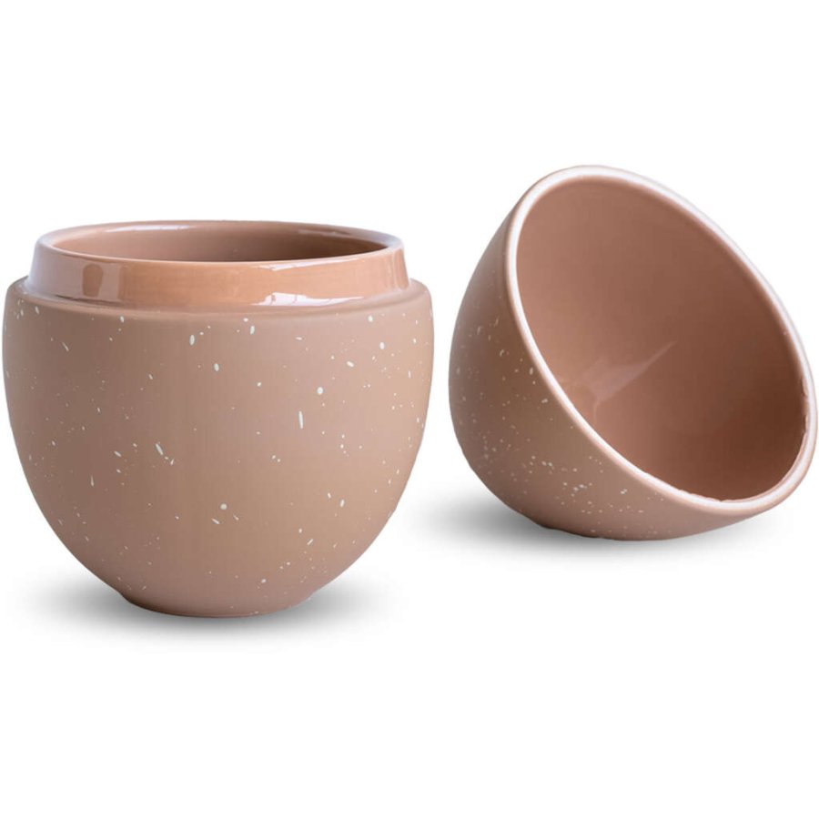 Cooee Design Bonbonniere H18 cm, Cafe Au Lait/Shell