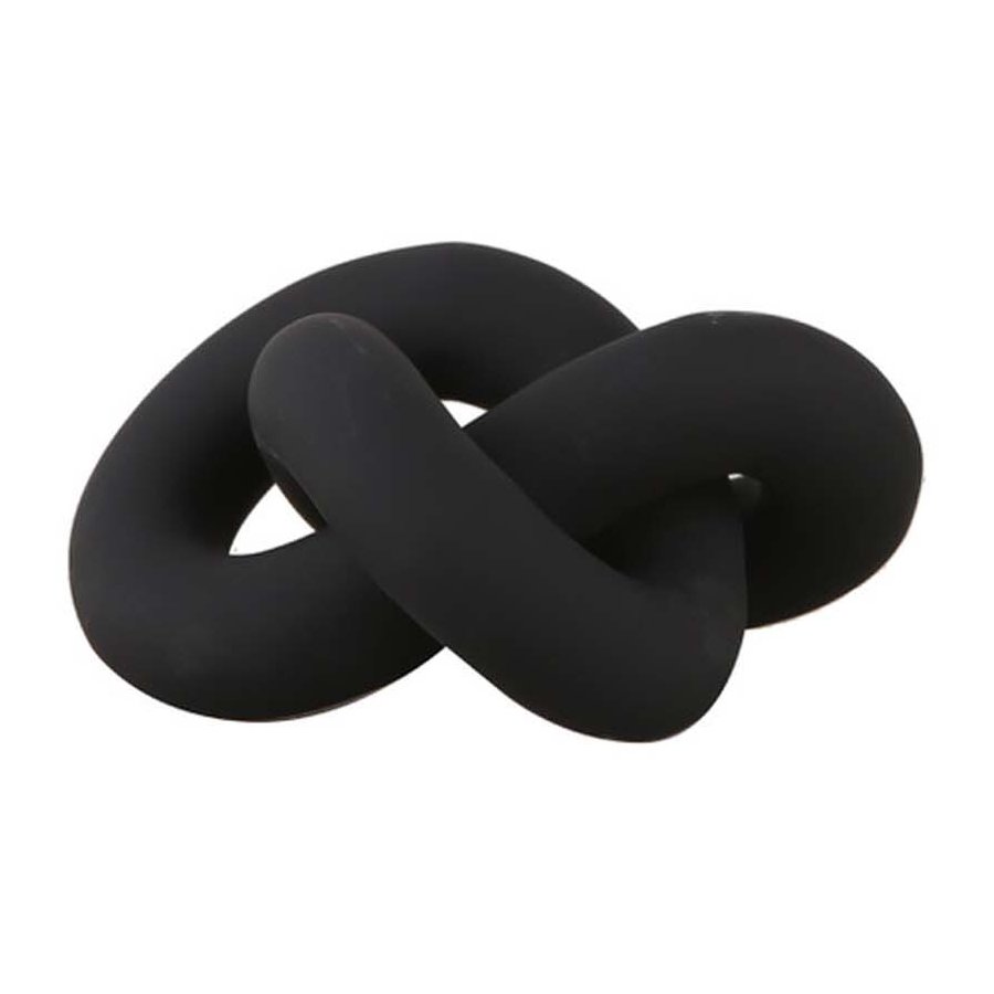 Cooee Design Knot Table Skulptur 11,5 cm, Sort