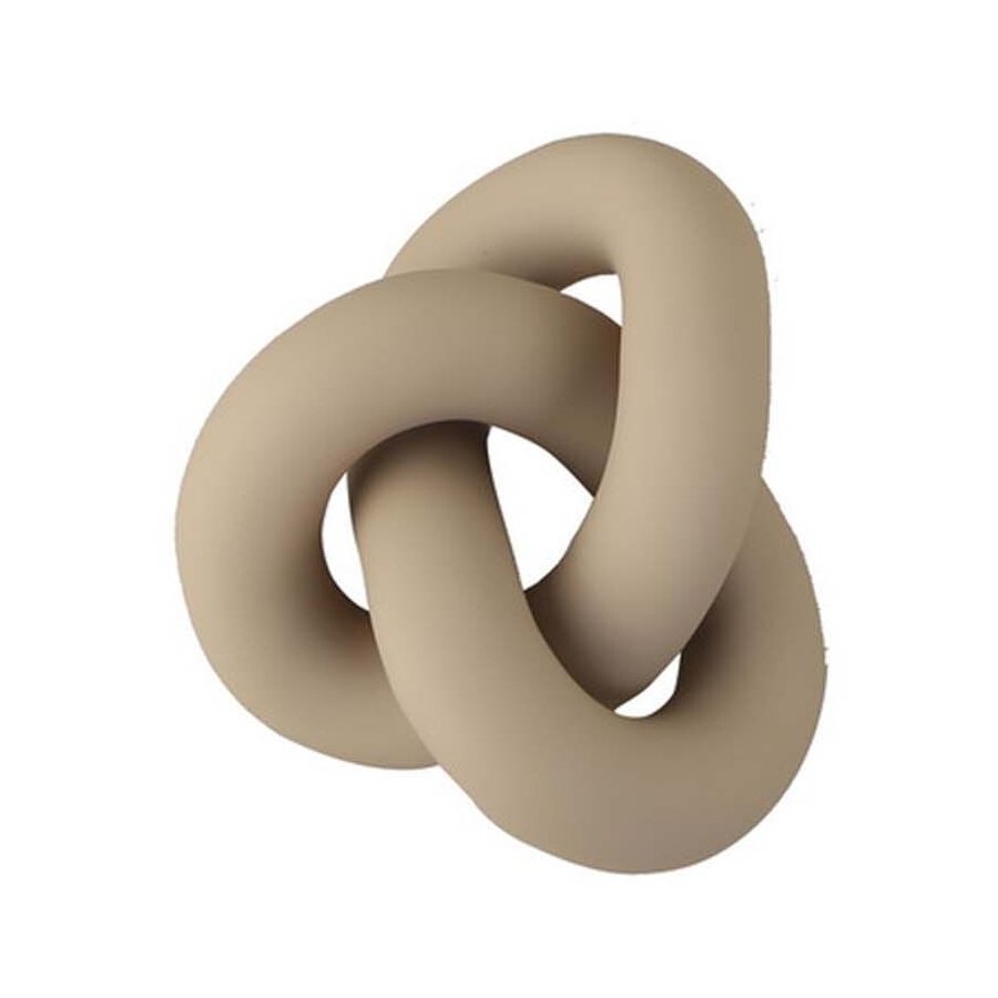 Cooee Design Knot Table Skulptur 19 cm, Sand