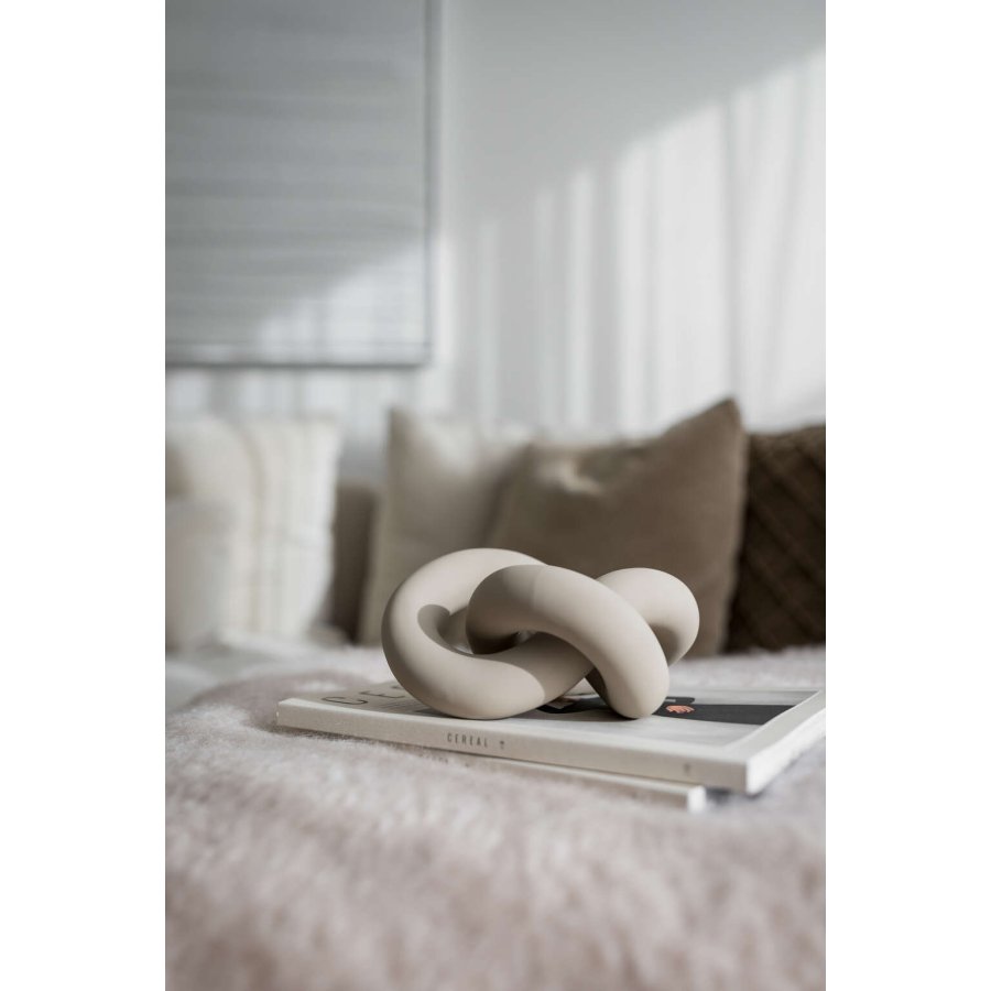 Cooee Design Knot Table Skulptur 19 cm, Sand