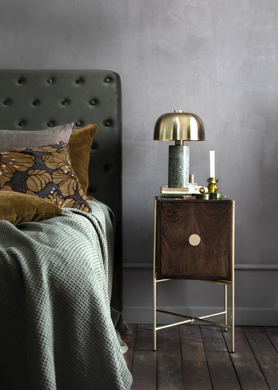 Cozy Living Nordic Waffle Sengetppe 220x260 cm, Army