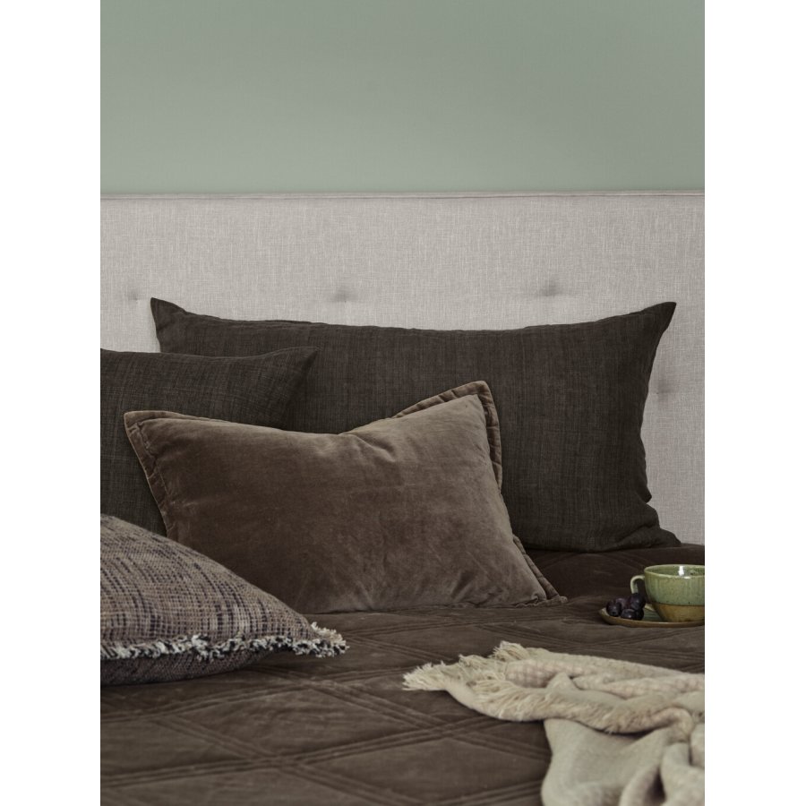 Cozy Living Braley Kissenbezug 40x60 cm, Ash Brown