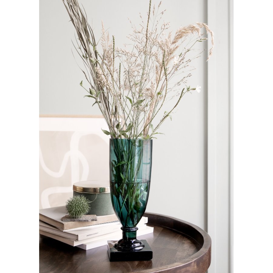 Cozy Living Trophe Vase H24 cm, Petrol