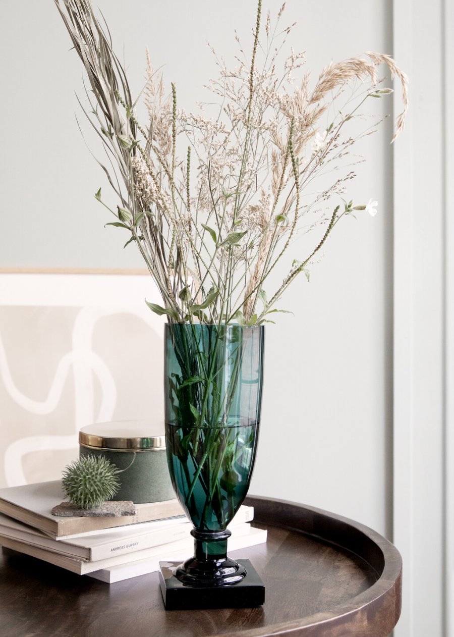 Cozy Living Trophe Vase H24 cm, Petrol