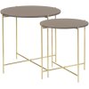 Cozy Living Freja Bord 2 stk, Cashmere/Brass