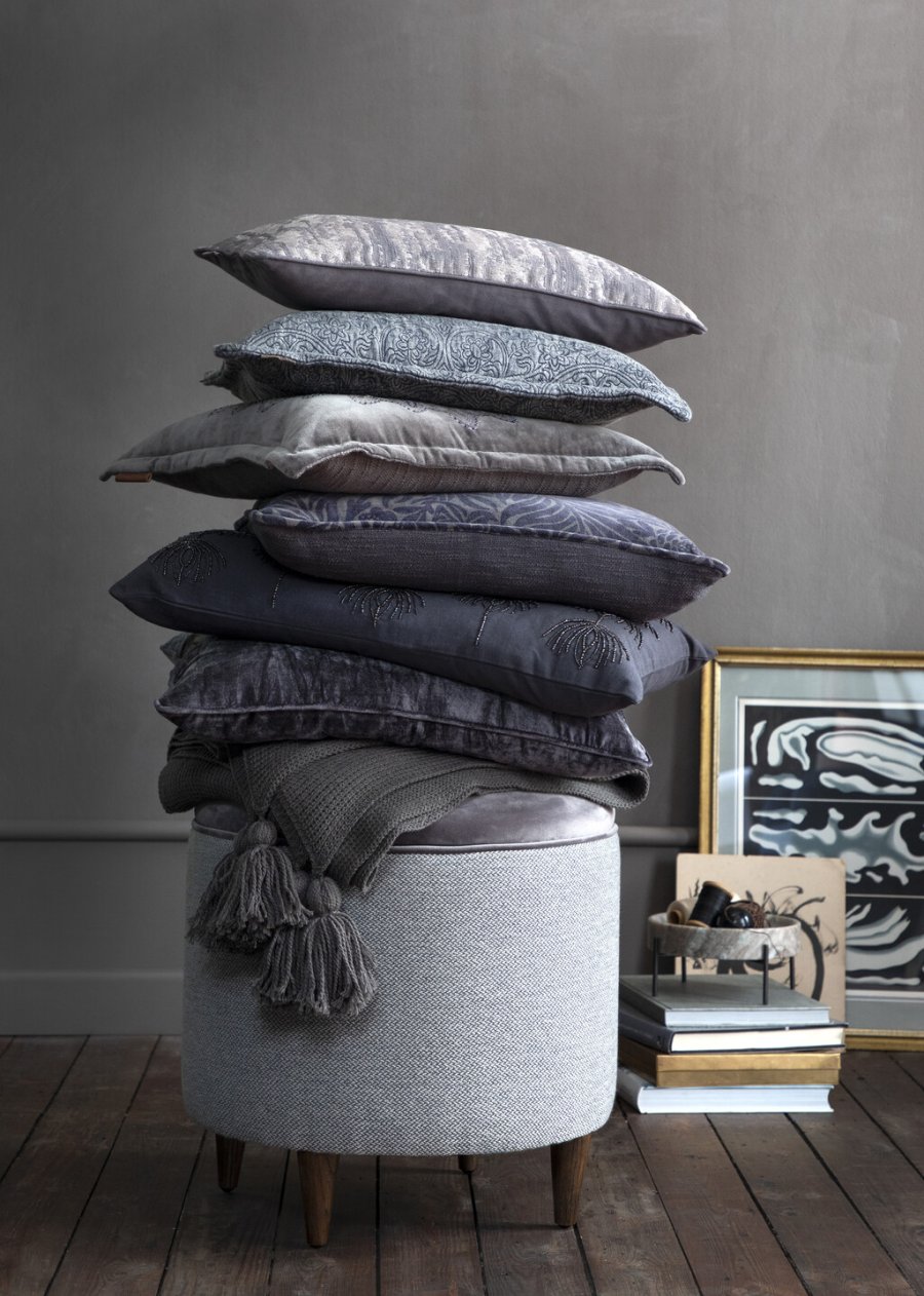 Cozy Living Plaid 130x170 cm, Steel