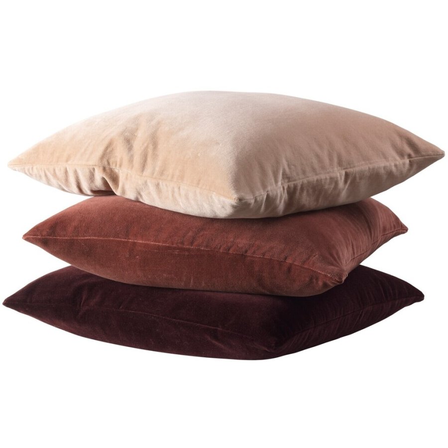 Cozy Living Pudest 3 stk. 50x50 cm, Dusty Rose/Rosa/Pinot