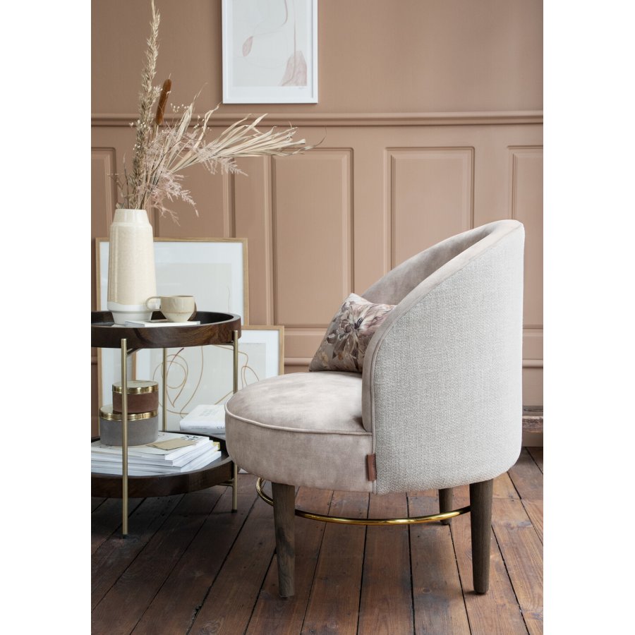 Cozy Living Club Lounge Stol, Cashmere