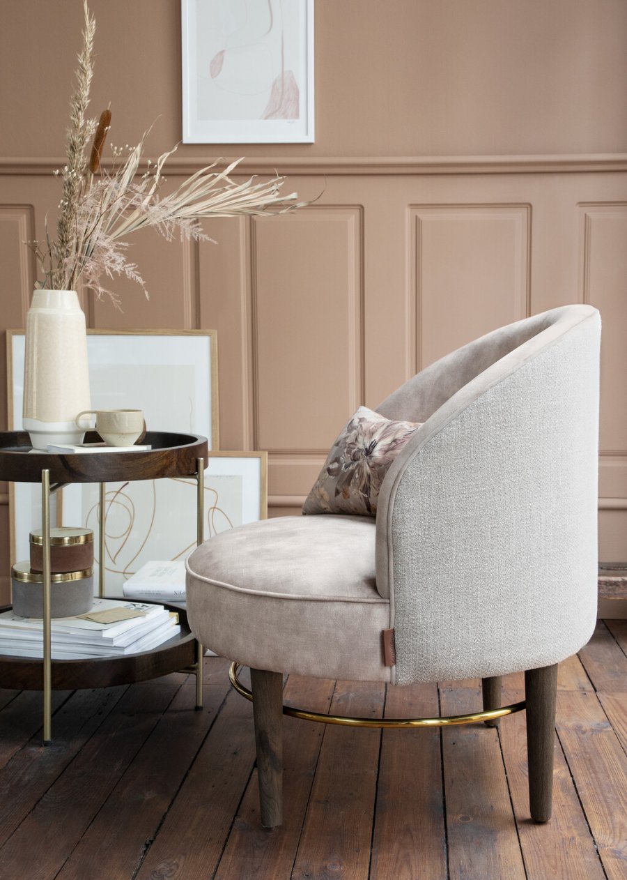 Cozy Living Club Lounge Stol, Cashmere