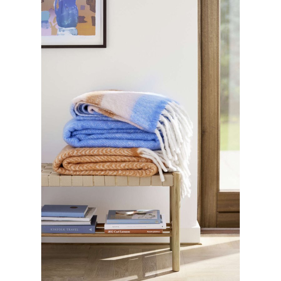 Cozy Living Mathea Decke 130x170 cm, Sea Blue