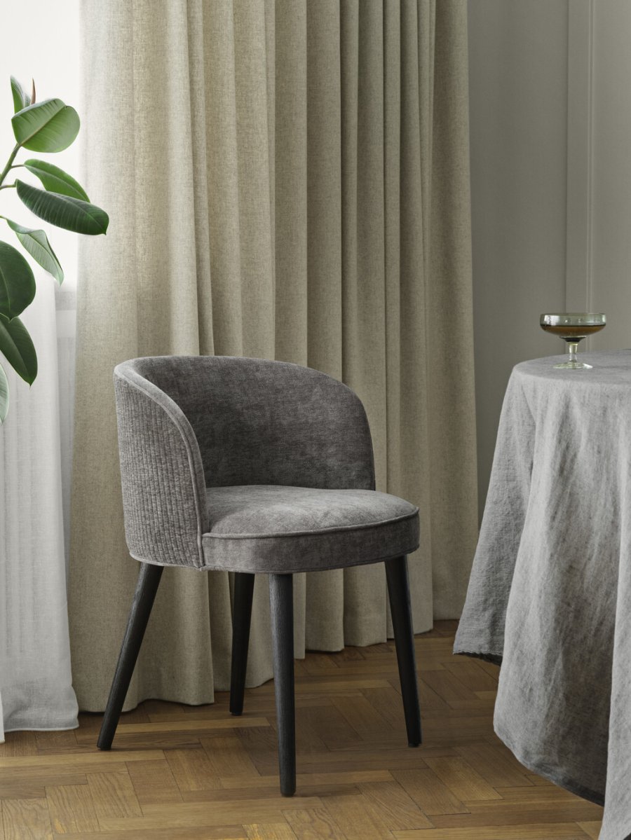 Cozy Living Iddie Spisebordsstol, Coal