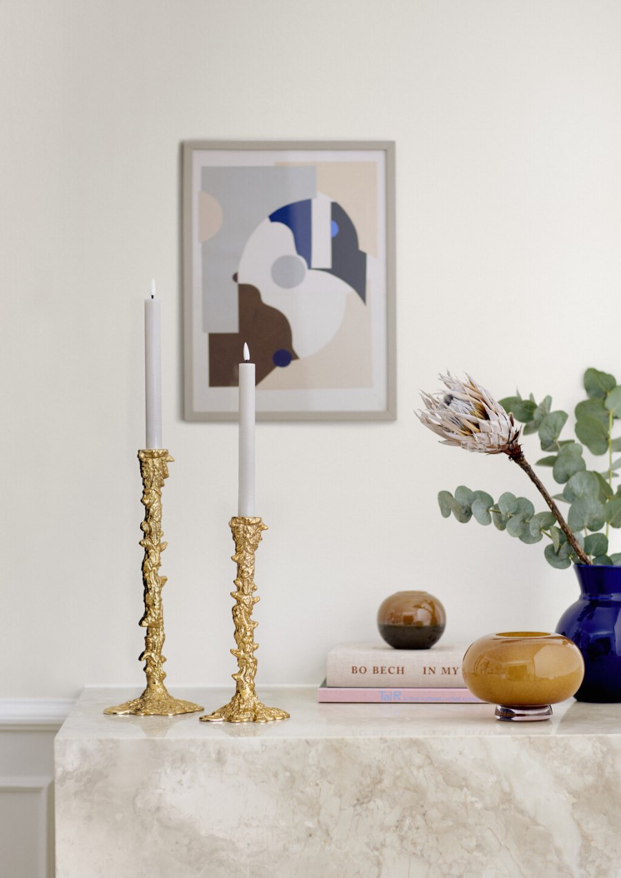 Cozy living Stella Kerzenhalter H35,5 cm, Gold