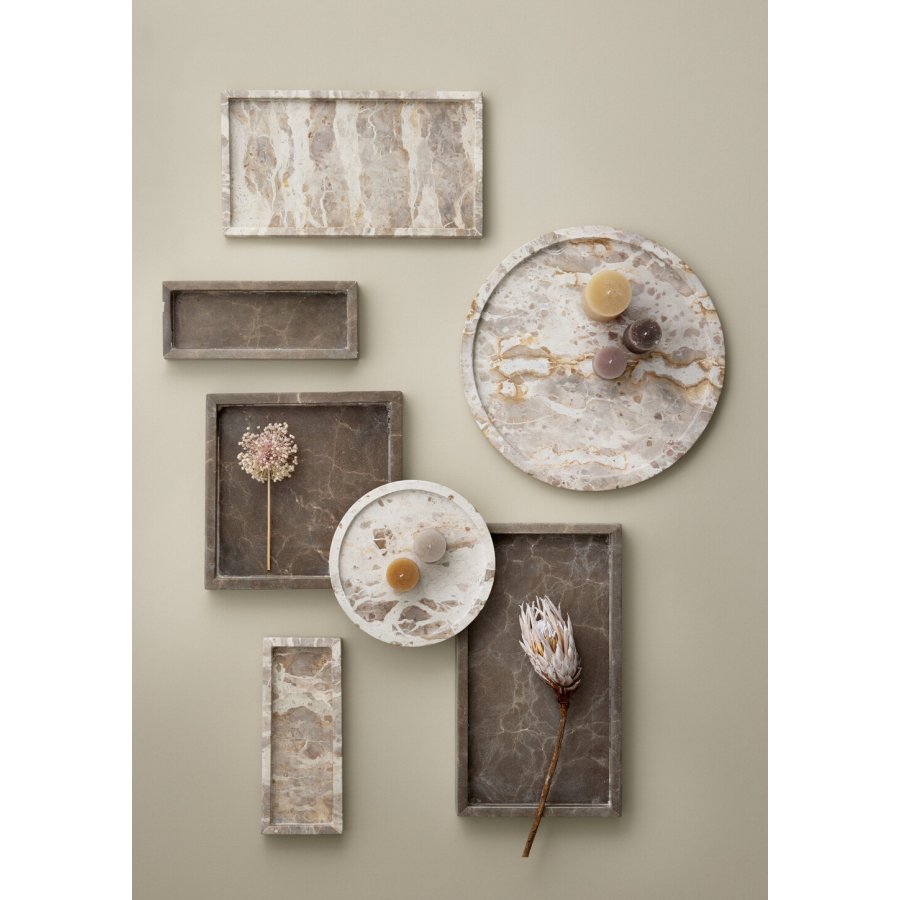 Cozy living Emilie Fad 25, Beige Marmor