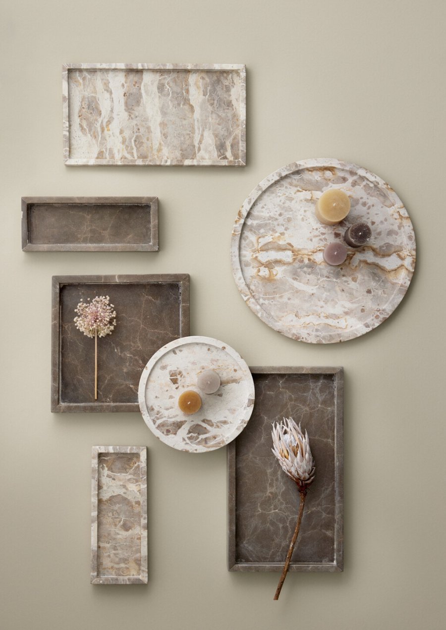 Cozy living Emilie Fad 25, Beige Marmor