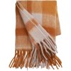 Cozy living Mathea Decke 130x170 cm, Check Orange