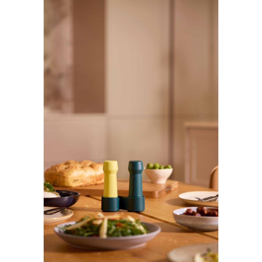 CrushGrind Amsterdam To-Go Kv�rns�t H11 cm, Forest Green/Dusty Yellow