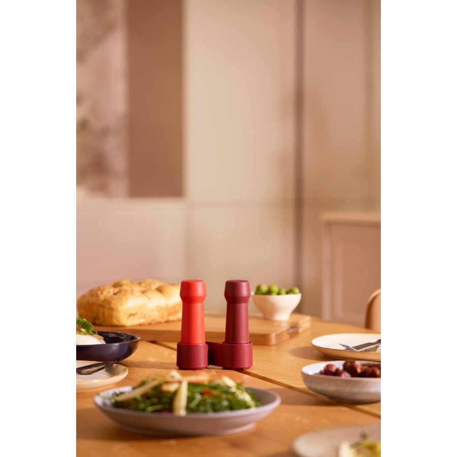 CrushGrind Amsterdam To-Go Kv�rns�t H11 cm, Burgundy/Bright Red