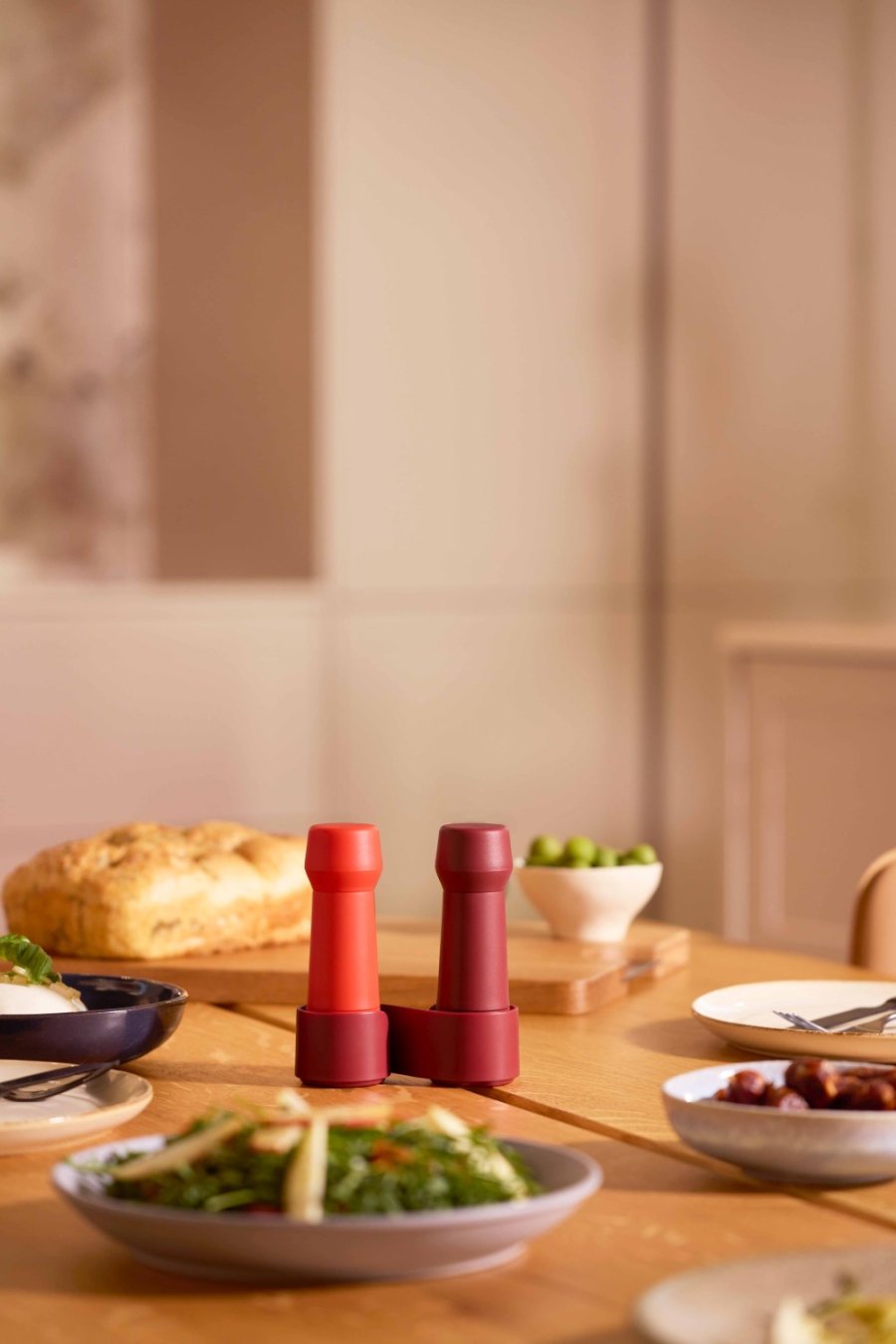 CrushGrind Amsterdam To-Go Kv�rns�t H11 cm, Burgundy/Bright Red