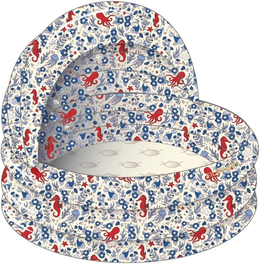 FILIBABBA Alfie Badebassin m. Solsk�rm �80 cm, Sea Bloom