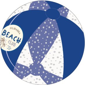 FILIBABBA Badebold �60 cm, Playful Stripe