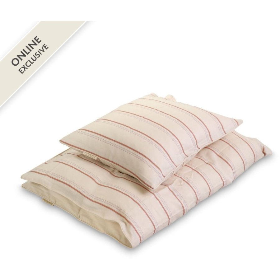 FILIBABBA Juniorsenget�j 100x140 cm, Balance Stripes Rose Mix