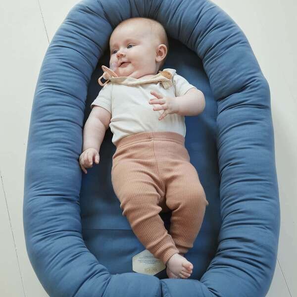 FILIBABBA Babynest 85x50 cm, Blau