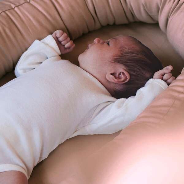 FILIBABBA Babynest 85x50 cm, Rose