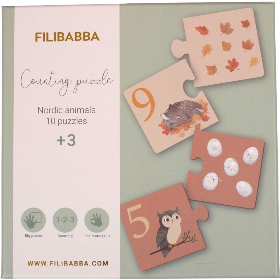 FILIBABBA T�llepuslespil, Nordiske Dyr