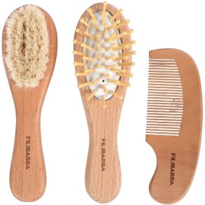 FILIBABBA Baby B�rstes�t 3 Dele, Brun