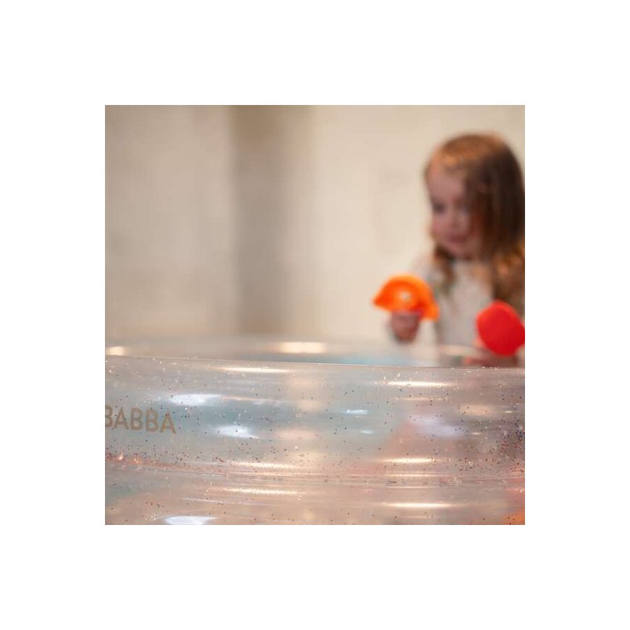 FILIBABBA Alfie Badebassin �150 cm, Regnbuefarvet Glitter