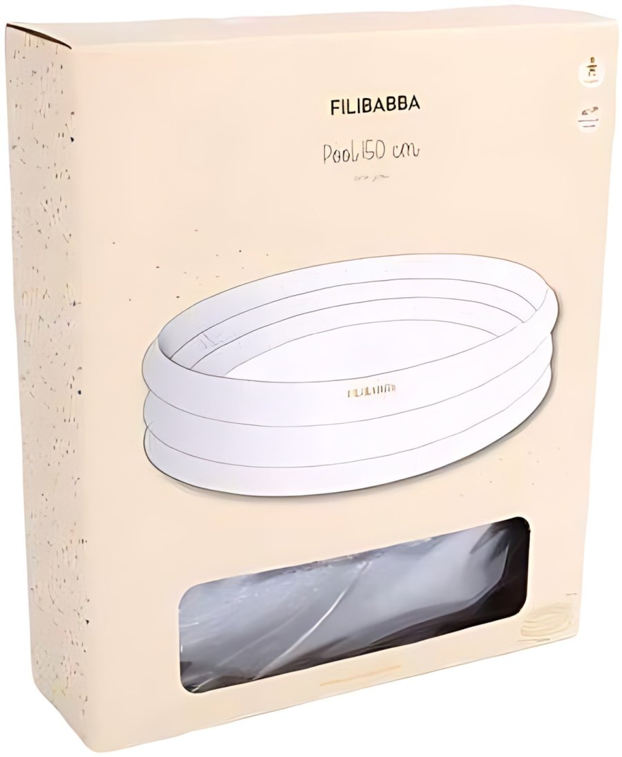 FILIBABBA Alfie Badebassin �150 cm, Regnbuefarvet Glitter