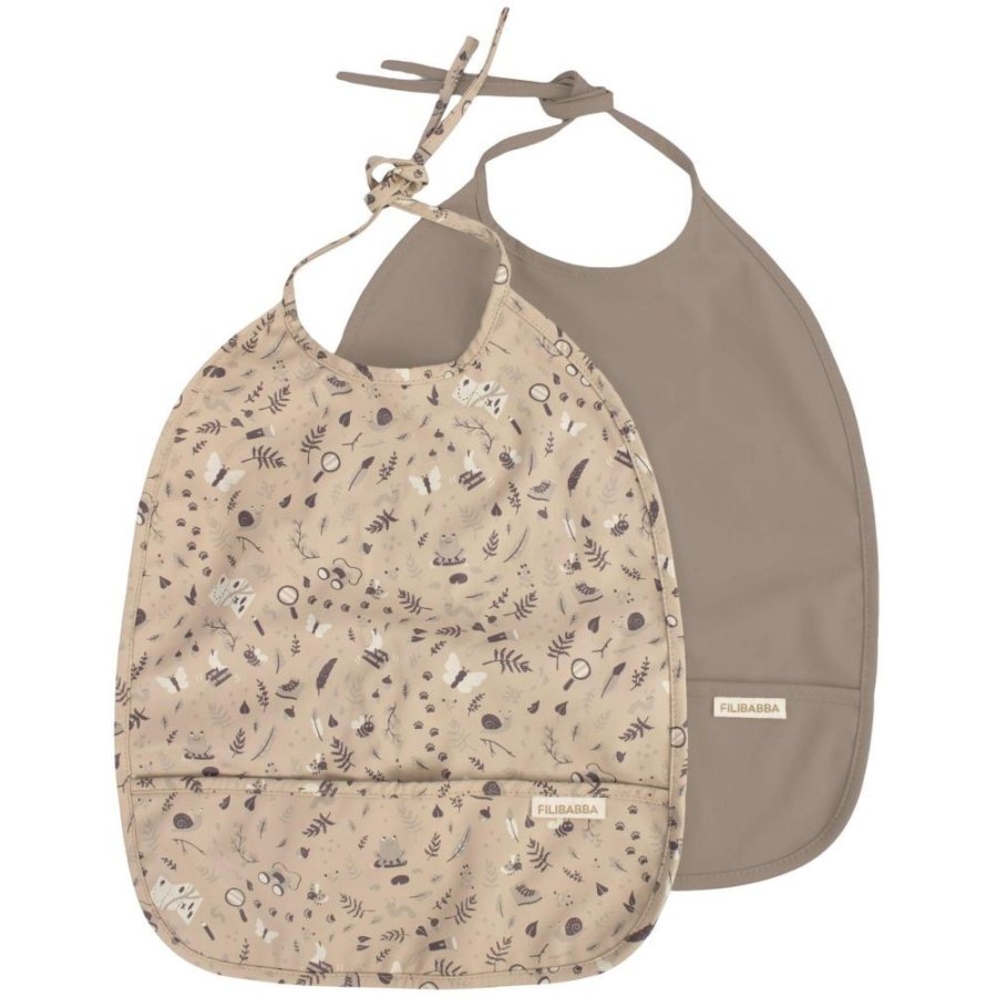 FILIBABBA Hagesm�k m. Bindeb�nd 2 stk, Little Wonders/Warm Grey