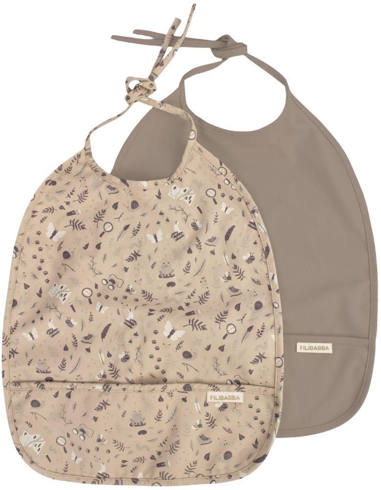 FILIBABBA Hagesm�k m. Bindeb�nd 2 stk, Little Wonders/Warm Grey