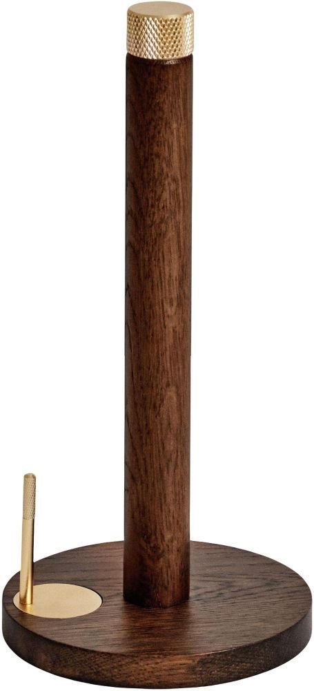 GEJST SINA Küchenrollenhalter H29 cm, Dunkle Eiche/Messing