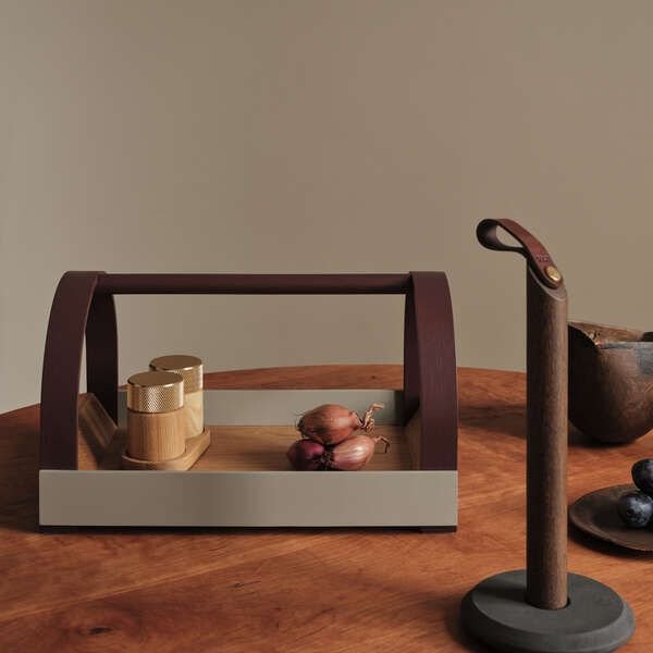 GEJST Kydo Bakke 27x40,5 cm, Oak/Grey/Burgundy