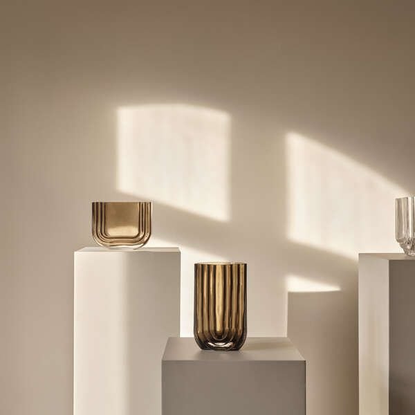 GEJST Vima Vase H19,5 cm, Smoked