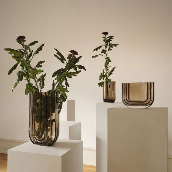 GEJST Vima Vase H19,5 cm, Smoked