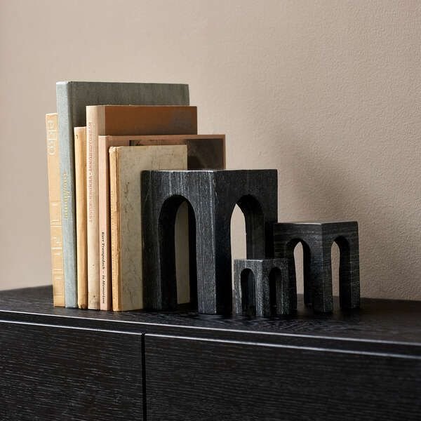 GEJST Arkis Boekensteun 3-delige set, Zwart