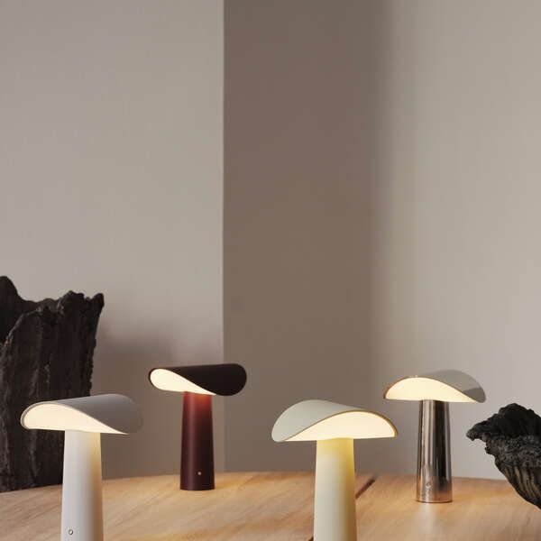 GEJST Lium Akku-Tischlampe H22,5 cm, Hellgelb
