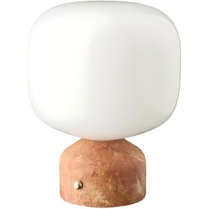 GEJST Meemo Akku-Tischlampe H23 cm, Goldener Roter Marmor