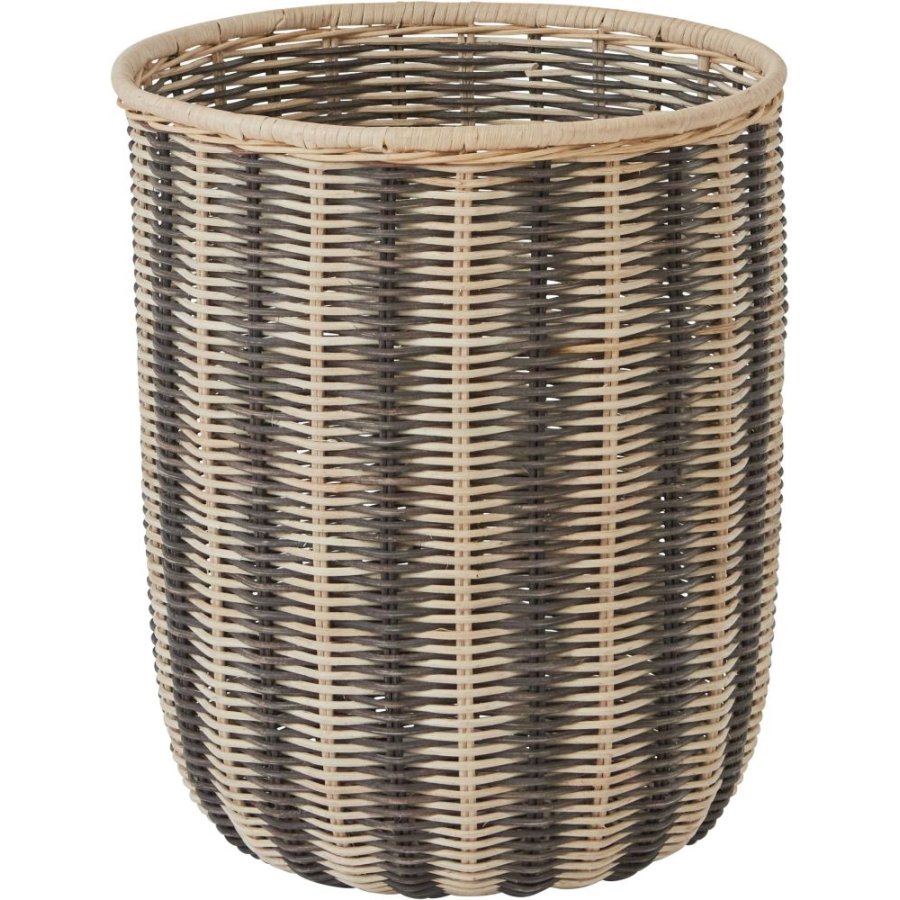 OYOY Striped Opbevaringskurv H42 cm, Rattan
