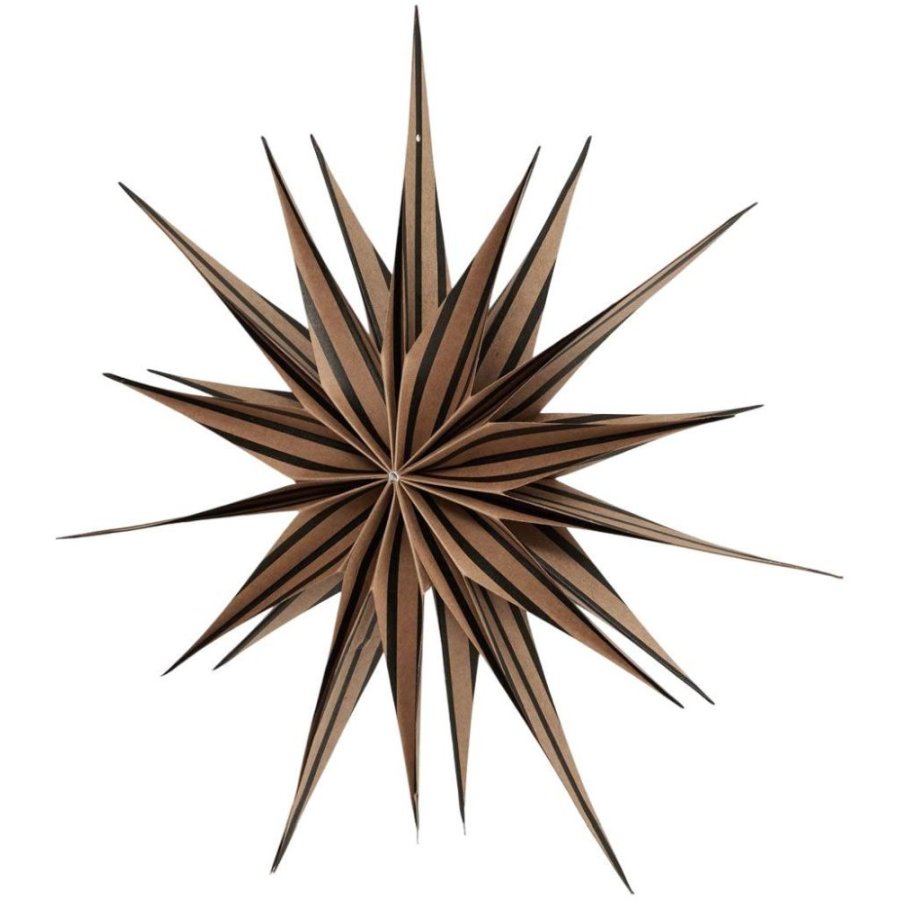 OYOY Toppu Kerstster 40 cm, Bruin/Zwart