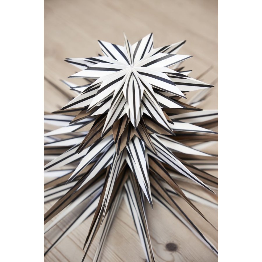 OYOY Toppu Kerstster 40 cm, Bruin/Zwart