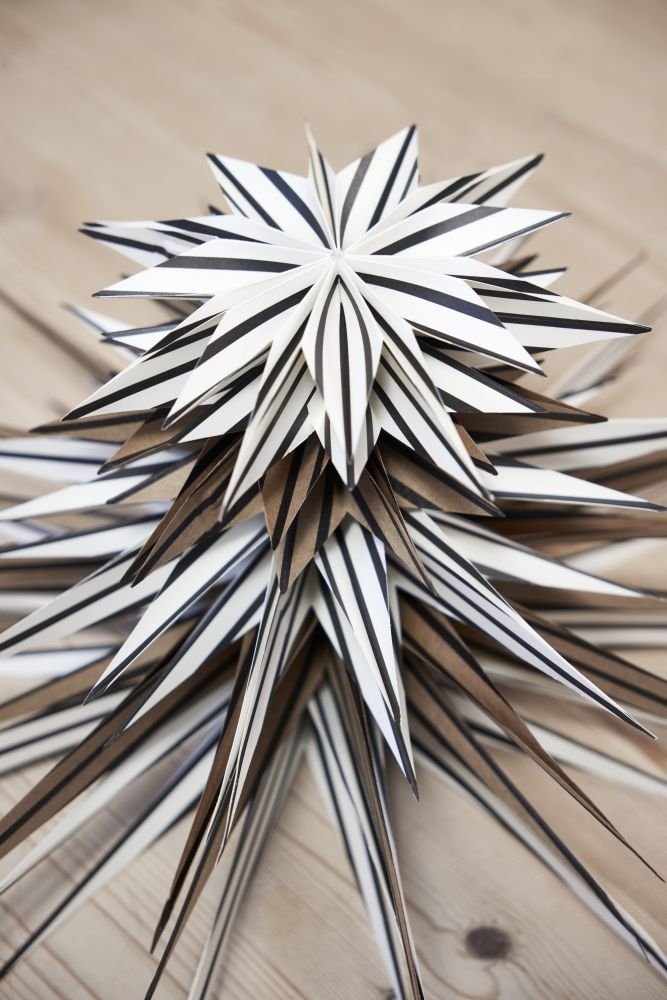 OYOY Toppu Kerstster 40 cm, Bruin/Zwart