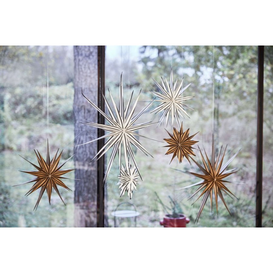 OYOY Toppu Kerstster 40 cm, Bruin/Zwart